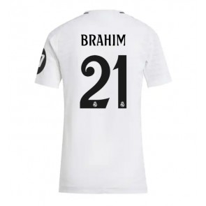 Real Madrid Brahim Diaz #21 Hjemmebanetrøje Dame 2024-25 Kort ærmer